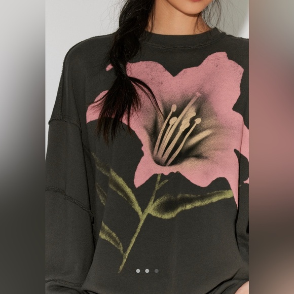 Free People x Ragabond Midnight sweatshirt sz M - Picture 4 of 4